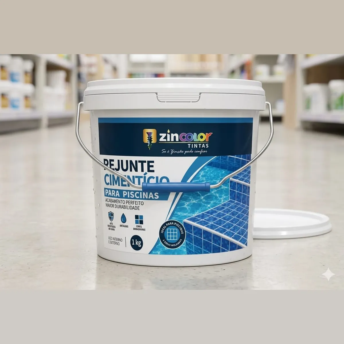 Rejunte P/ Piscina BR 1KG Zincolor